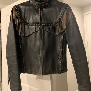 Willie G Harley Davidson Women’s motorcycle jacket tassels small